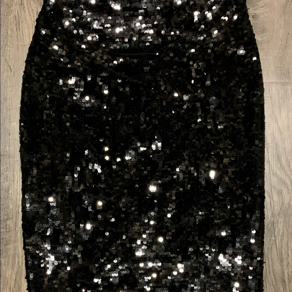 EXPRESS reverse sequin pencil skirt